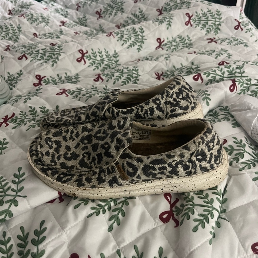 Hey Dude Leopard Print Women's Flats